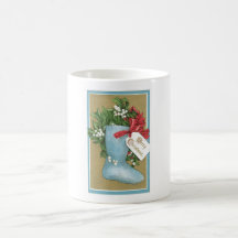 Bas vintage de Noël Tasse À Café