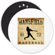 Base-ball 1872 de Mansfield le Connecticut Badge