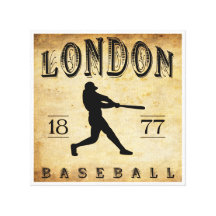Base-ball 1877 de Londres Ontario Canada Impressions Sur Toile