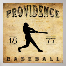Base-ball 1877 de Providence Île de Rhode Posters