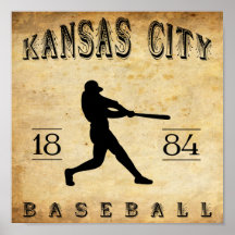 Base-ball 1884 de Kansas City Missouri Posters