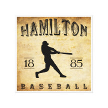 Base-ball 1885 de Hamilton Ontario Canada Toile Tendue