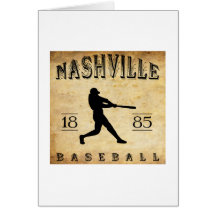 Base-ball 1885 de Nashville Tennessee Cartes De Vœux