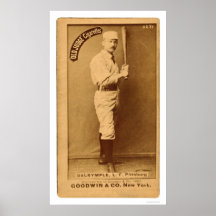 Base-ball 1887 d'Abner Dalrymple Posters