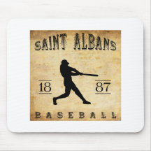 Base-ball 1887 d'Albans Vermont de saint Tapis De Souris