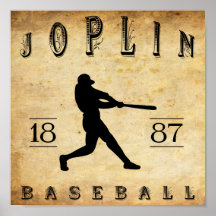 Base-ball 1887 de Joplin Missouri Affiches