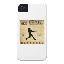 Base-ball 1887 de la Nouvelle-Orléans Louisiane Coque Case-Mate iPhone 4