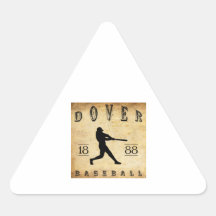 Base-ball 1888 de Douvres Delaware Autocollants En Triangle