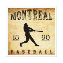 Base-ball 1890 de Montréal Québec Canada Impression Sur Toile
