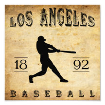 Base-ball 1892 de Los Angeles la Californie Tirages Photo