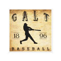 Base-ball 1896 de Galt Ontario Canada Toile Tendue