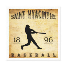 Base-ball 1896 de Hyacinthe Québec Canada de saint Toile Tendue