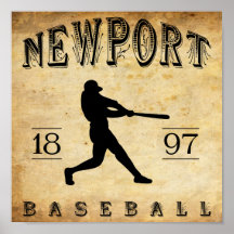 Base-ball 1897 de Newport Île de Rhode Posters