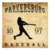 Base-ball 1897 de Parkersburg la Virginie Occident Photos D’art
