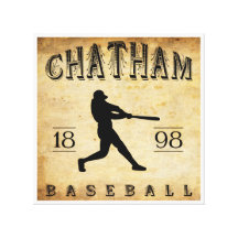 Base-ball 1898 de Chatham Ontario Canada Toiles Tendues Sur Châssis