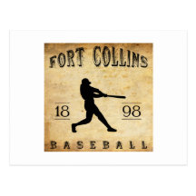 Base-ball 1898 de Fort Collins le Colorado Carte Postale