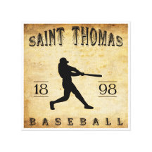 Base-ball 1898 de Thomas de saint Ontario Canada Toiles Tendues