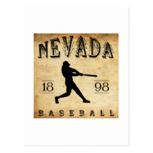 Base-ball 1898 du Nevada Missouri Cartes Postales