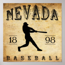 Base-ball 1898 du Nevada Missouri Posters