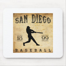 Base-ball 1899 de San Diego la Californie Tapis De Souris