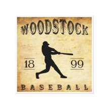Base-ball 1899 de Woodstock Ontario Canada Toile Tendue