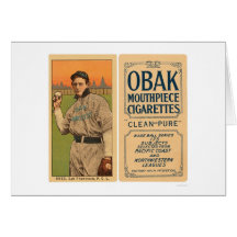Base-ball 1910 d'Ames San Francisco Carte De Vœux
