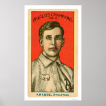 Base-ball 1910 de Harry Krause Affiches