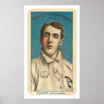 Base-ball 1910 de planche d'Eddie Affiche