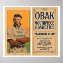 Base-ball 1910 de Williams San Francisco Affiches