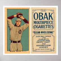Base-ball 1910 du Nelson Oakland Posters