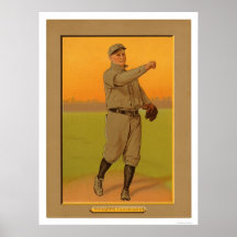 Base-ball 1911 de petits sommes de Bob Rhoads Affiche