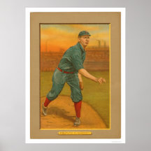 Base-ball 1911 de rouges de Fromme d'art Poster