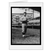 Base-ball 1914 de cardinaux de Brown de broc Carte De Vœux
