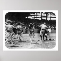 Base-ball 1924 de femmes de danse poster