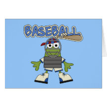 Base-ball de grenouille - T-shirts et cadeaux de r Carte