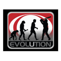 Base-ball d'évolution cartes postales