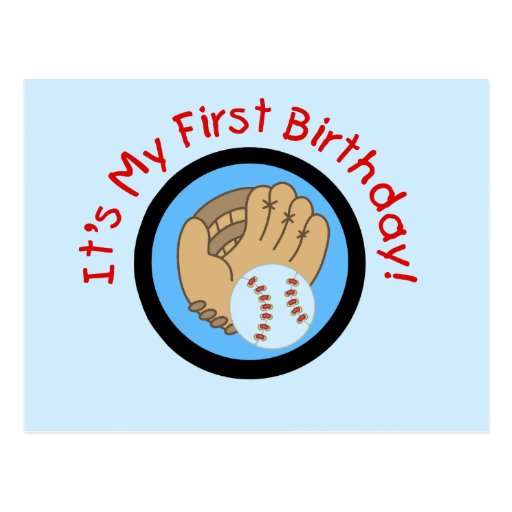Base-ball et ęrs T-shirts et cadeaux d'anniversair Carte Postale