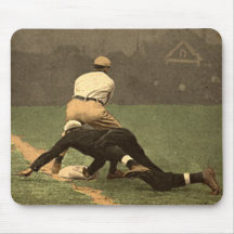 Base-ball frais Mousepad dans le style vintage Tapis De Souris
