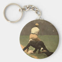 Base-ball Keychain dans le rétro style frais Porte-clef
