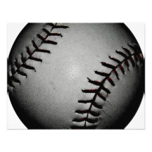 Base-ball noirâtre et gris/gris faire-part