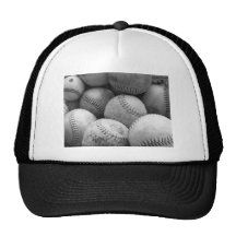 Base-ball vintages en noir et blanc casquette de camionneur