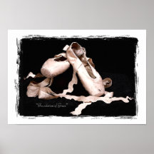 "Base copie de chaussures de ballet de grâce" Posters