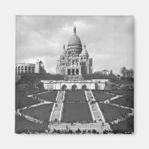 Basilique de Sacre-Coeur, Montmartre, 1876-1910 Magnets