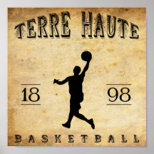 Basket-ball 1898 de Terre Haute Indiana Affiches