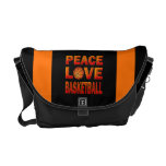 Basket-ball d'amour de paix - sac messenger zéro sacoches