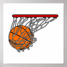 Basket-ball dans le cercle poster