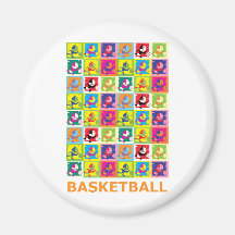 Basket-ball d'art de bruit magnets pour réfrigérateur
