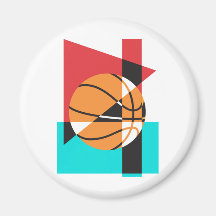 Basket-ball d'art de bruit magnets pour réfrigérateur