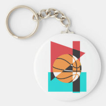 Basket-ball d'art de bruit porte-clés