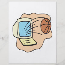 Basket-ball d'imaginaire prospectus personnalisés
